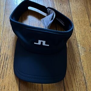 J.Lindeberg Navy Visor with Curved Brim